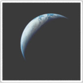 Crescent Earth wurde von der Apollo 4 Mission über Aufkleber (Vorderseite)