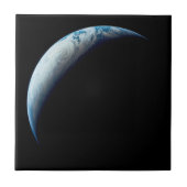 Crescent Earth wurde von der Apollo 4 Mission über Fliese (Vorderseite)