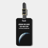 Crescent Earth wurde von der Apollo 4 Mission über Gepäckanhänger (Vorderseite vertikal)