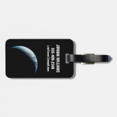 Crescent Earth wurde von der Apollo 4 Mission über Gepäckanhänger (Rückseite horizontal)