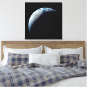 Crescent Earth wurde von der Apollo 4 Mission über Leinwanddruck (Insitu (Schlafzimmer))