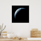 Crescent Earth wurde von der Apollo 4 Mission über Poster (Küche)