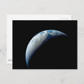 Crescent Earth wurde von der Apollo 4 Mission über Postkarte (Vorne/Hinten)