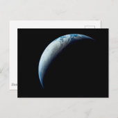 Crescent Earth wurde von der Apollo 4 Mission über Postkarte (Vorne/Hinten)