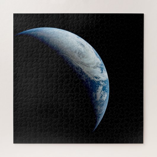 Crescent Earth wurde von der Apollo 4 Mission über Puzzle (Horizontal)