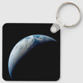 Crescent Earth wurde von der Apollo 4 Mission über Schlüsselanhänger (Rückseite)