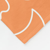 Crescent Ghost Orange Fleece Blanket (Ecke)