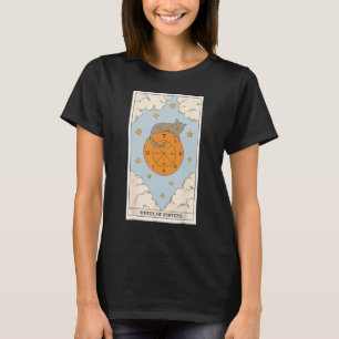 Crescent Glücksrad Katze Tarotkarte Hexen Gothik T-Shirt
