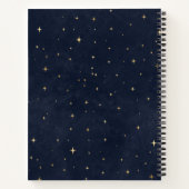 Crescent Gold Mond Monogramm Notizbuch (Rückseite)