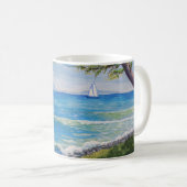 Crescent Head Beach Seascape Malerei Kaffeetasse (VorderseiteRechts)