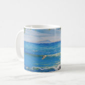 Crescent Head Beach Seascape Malerei Kaffeetasse (Vorderseite Links)