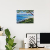 Crescent Head Beach Seascape Malerei Poster (Heimbüro)