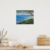 Crescent Head Beach Seascape Malerei Poster (Küche)
