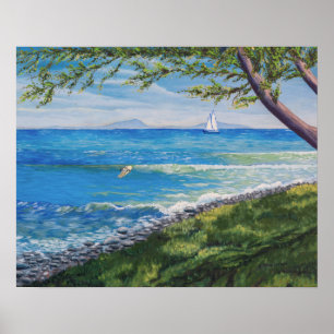 Crescent Head Beach Seascape Malerei Poster