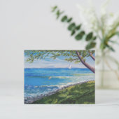 Crescent Head Beach Seascape Malerei Postkarte (Stehend Vorderseite)