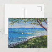 Crescent Head Beach Seascape Malerei Postkarte (Vorne/Hinten)