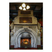Crescent Hotel Fireplace Grußkarte (Vorne)