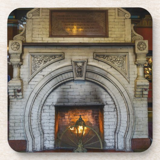 Crescent Hotel Fireplace Untersetzer (Vorderseite)
