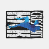 Crescent Kick Kickboxen Fleecedecke (Vorderseite (Horizontal))
