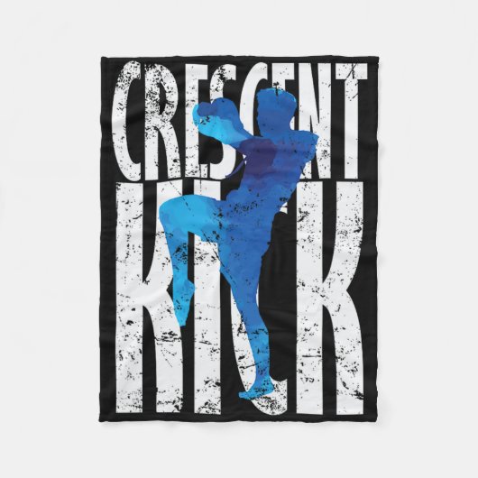 Crescent Kick Kickboxen Fleecedecke (Vorderseite)