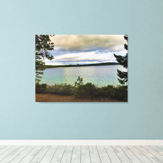 Crescent Lake Leinwanddruck (Insitu (Holzboden))