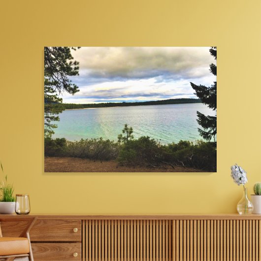 Crescent Lake Leinwanddruck (Insitu (Wohnzimmer))