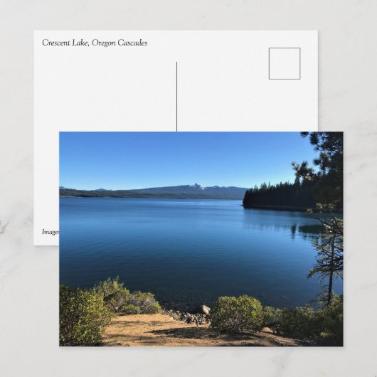 Crescent Lake Postkarte (Vorne/Hinten)