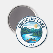 Crescent Lake USA Magnet (Vorderseite/Rückseite)