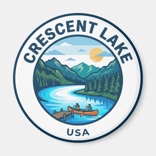Crescent Lake USA Magnet (Vorne)