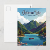 Crescent Lake USA Postkarte (Vorne/Hinten)