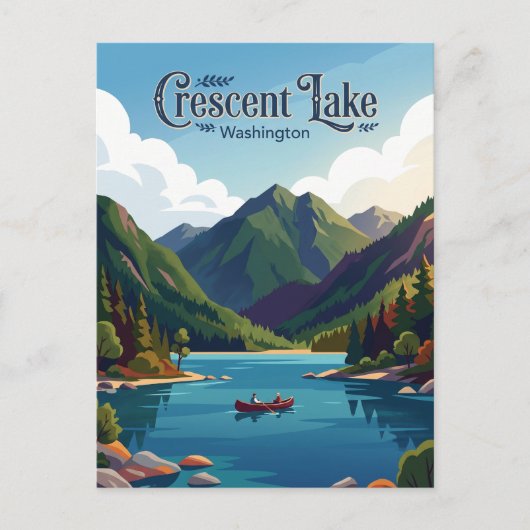Crescent Lake USA Postkarte (Vorderseite)