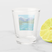 Crescent Lake Washington Schnapsglas (Rückseite)