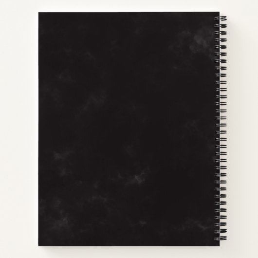 Crescent Man im Mond Personalisiert Notizblock (Rückseite)