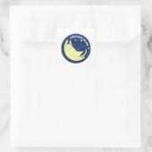 Crescent Mewn Cat and Moon Pun Aufkleber (Tasche)