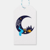 Crescent Moon Adventure Camping Geschenkanhänger (Rückseite)