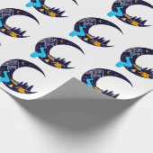 Crescent Moon Adventure Camping Geschenkpapier (Ecke)
