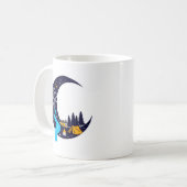 Crescent Moon Adventure Camping Kaffeetasse (Vorderseite Links)