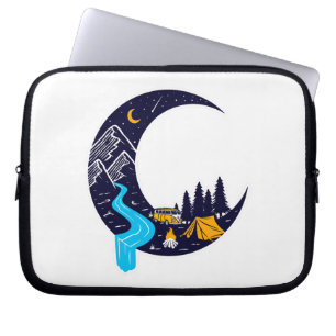 Crescent Moon Adventure Camping Laptopschutzhülle