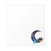 Crescent Moon Adventure Camping Notizblock (Vorderseite)