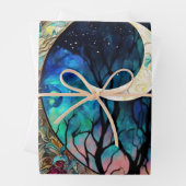 Crescent Moon Alcohol Tinte Geschenkpapier Set (Beispiel)