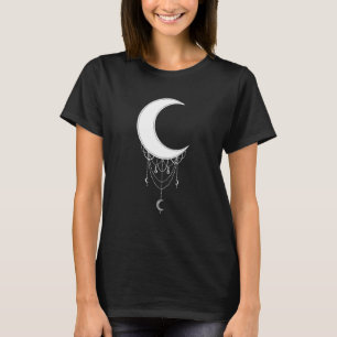 Crescent Moon Ästhetik Goth Soft Grunge Gothic Wi T-Shirt