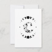 Crescent Moon Blank Note Card Dankeskarte (Vorderseite)