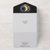 Crescent moon bridal couple silhouette celestial  all in one einladung (Außenbereich)