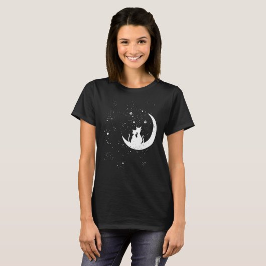 Crescent Moon Cats T-Shirt (Vorne ganz)