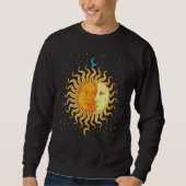 Crescent Moon Celestial Body Sun Astronomy Boho As Sweatshirt (Vorderseite)