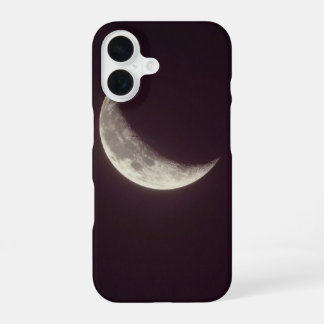 Crescent Moon Dark Minimal Phone Case iPhone 16 Hülle