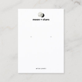 Crescent Moon Earring Juwelry Display Holder Visitenkarte