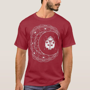 Crescent Moon Entomologin Ladybug Insect Pagan T-Shirt