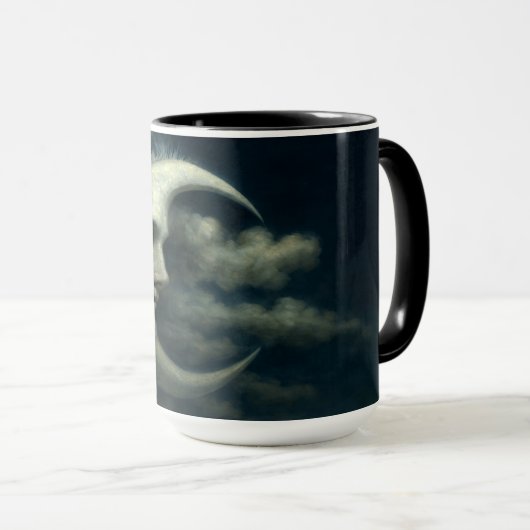 Crescent Moon Face Tasse (VorderseiteRechts)
