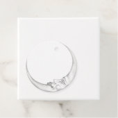 Crescent Moon Favour Tags Geschenkanhänger (Beispiel)